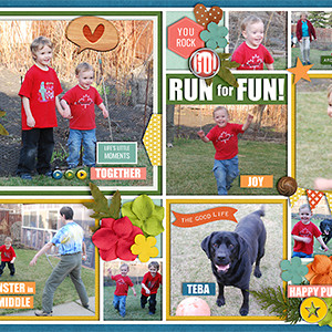 Run for Fun! (double page)