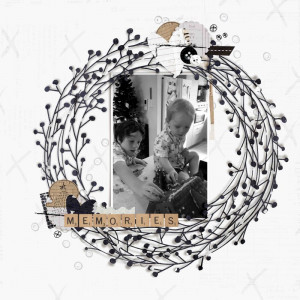 B&W challenge - Gingerbread House