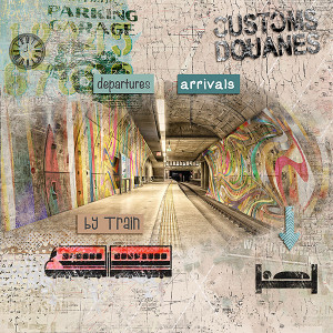 Graffity in the rail station