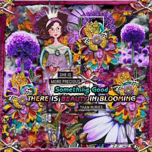 Inspiration Challenge-November 2020-Something Good:She Blooms In Purple