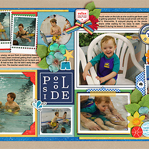 Poolside (double page)