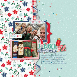 Christmas Socks 2020 - Scrapping with Liz, Becca Bonneville and Mommyish