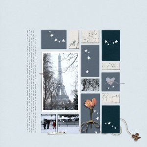 It snowed on Paris