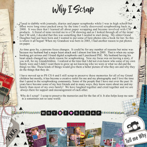 Day 2- Why I Scrap