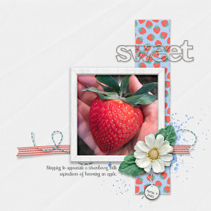 MOC 9 : Day 1 - Blind Scrap : Strawberry Appreciation