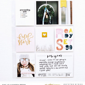 New Year - using Paislee Press Farewell Hello