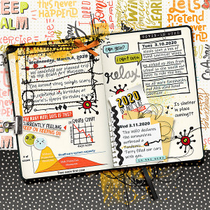 MOC_January 12 Art Journal Style  2020 Covid Diary