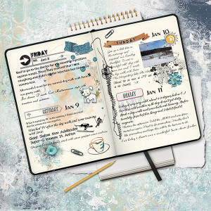 MOC9 Day12 Art Journaling Diary