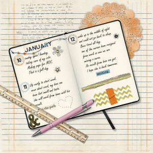 January 12 - Art Journaling Diary