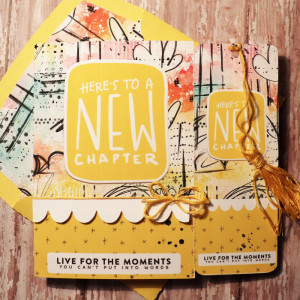 Card with  Bookmark and Matching envie