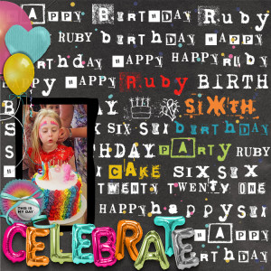 MOC 9 Day 19 Stamped bg Party Cake