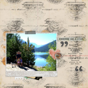 MOC9 #19 Create A Stamped Background :: Monarch Lake