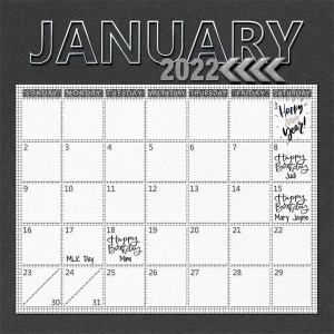 Becky's 2022 Calendar