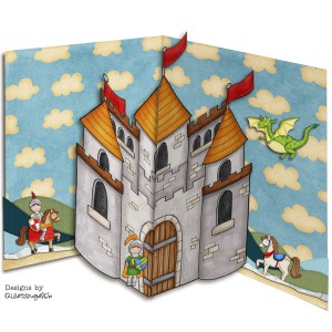 Knights Pop Up Card