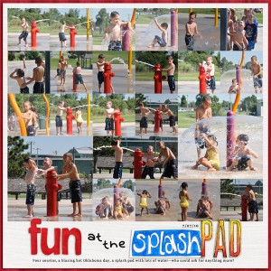 fun at the splash pad