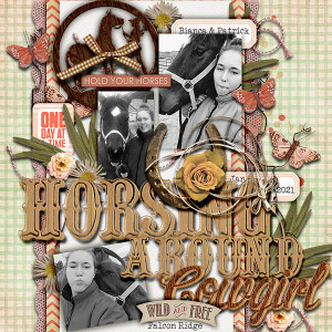 Horsing Around Cow-Girl