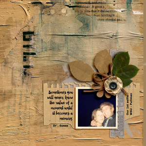MOC 2021  -Day 31 - Scrap From Your Heart - 1st Selfie