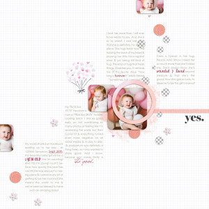 First Birthday Words