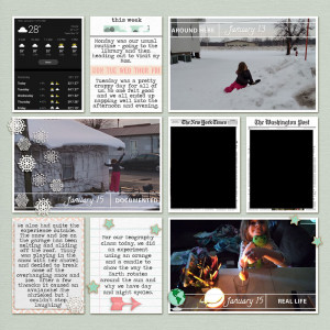 January 9 - 16 Project Pages (right)
