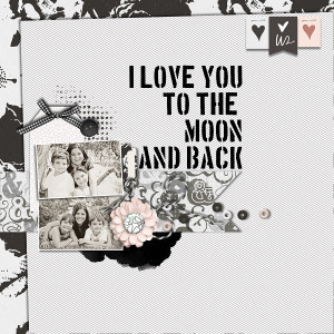 I LOVE U 2 THE MOON AND BACK