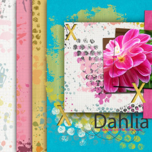 Sahlin Studios February Template Challenge Dahlia Darling