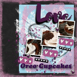 Pink Reptile Designs February Template Challenge Love Oreo Cupcakes