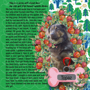 Topaz And The Crab Apple Tree