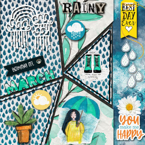 March Scrapping With Liz Template Challenge
