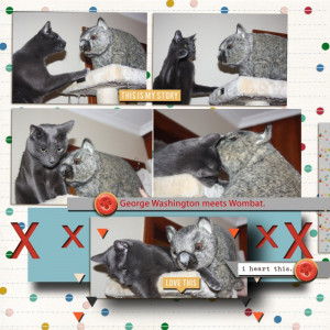 Sahlin Studios March Template Challenge George Washington And The Wombat