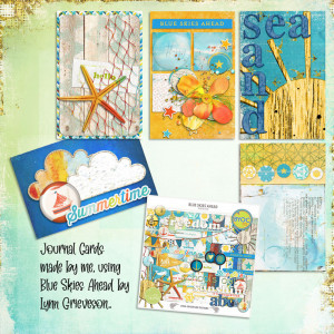 Blue Skies Ahead journal cards