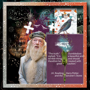 Lynn Grieveson Journal Cards Challenge March Dumbledore Truth