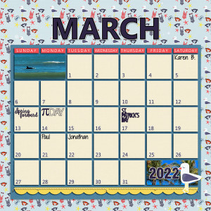 March 2022 Calendar