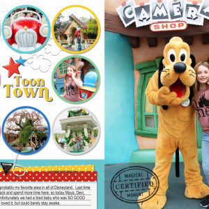 Toon town with Pluto