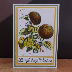 Painted Flowers Card