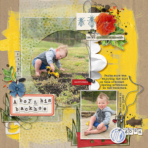 a boy & his backhoe