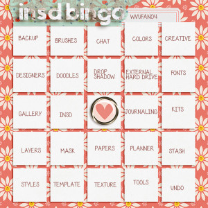 iNSD bingo card