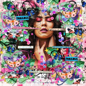 Art Journaling-Monthly Muse-May 2021-Week #3-Image-Stars,Leaves & Wings