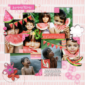 SUMMERTIME AND WATERMELON