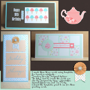 Three Greetings Cards