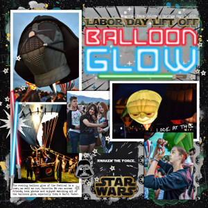 Labor Day Lift Off Balloon Glow