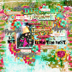 Slow Scrap-June 2021-MrsPeel-5 Things-Different Is Good