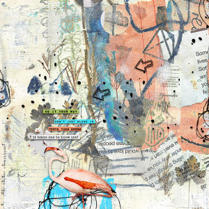 Rachel Jefferies-June 2021-Mixed Media Challenge-Blended Papers-Stand Tall