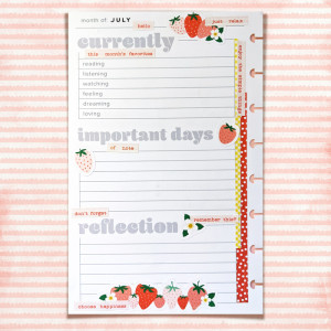 July Monthly Page
