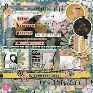 Little Butterfly Wings August Template Beautiful Heart