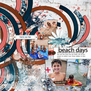 SWL August 2021 Template Challenge Kam And Aria Beach Fun