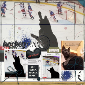 September Template Challenge George Washington Hockey Cat
