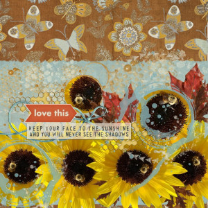 September Inspiration Challenge Sunflowers Fall Bees Love Honey