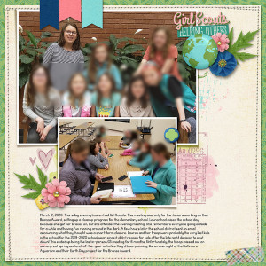 Girl Scouts Helping Others