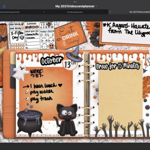 my daily page in my planner