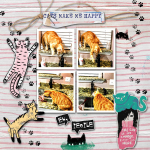 November Scraplift Challenge {Cats Make Me Happy}